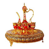 Maxbell Maxbell 8x Vintage Turkish Coffee Pot Set Household Use Retro for Wedding Style C