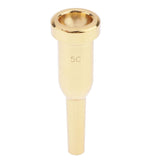 Max 5C Mouthpiece for Bb Trumpet Brass Gold Plated Multi-Purpose Nozzle