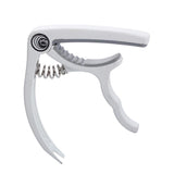 Max Maxb 1 Piece Guitar Capo Tuner Trigger Quick Change Key Clamp White
