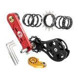 Maxbell Mountain Bike Single Speed Conversion Kit Bicycle Components Chain Tensioner 14T Red