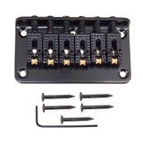 Max 1 Set Electric Guitar Roller Saddle Bridge Tailpiece Scew Wrench Black