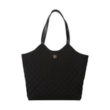 Maxbell Female Woman Casual Shoulder Bag Handbag Tote Soft Quilted Practical Sturdy Black