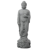Maxbell Small Buddha Statue Meditation Gift Standing Craft Porch Garden Home