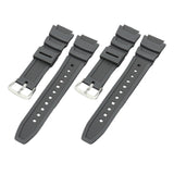 Maxbell Rubber Watch Band Strap Watch Band 18mm Width for W-735H F-108WH Sgw-400H Grey Argent