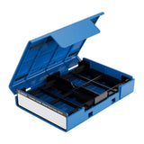 Maxbell Hard Drive Case with Label Universal Portable for 3.5"/3.5" Hard Drive Disk Blue