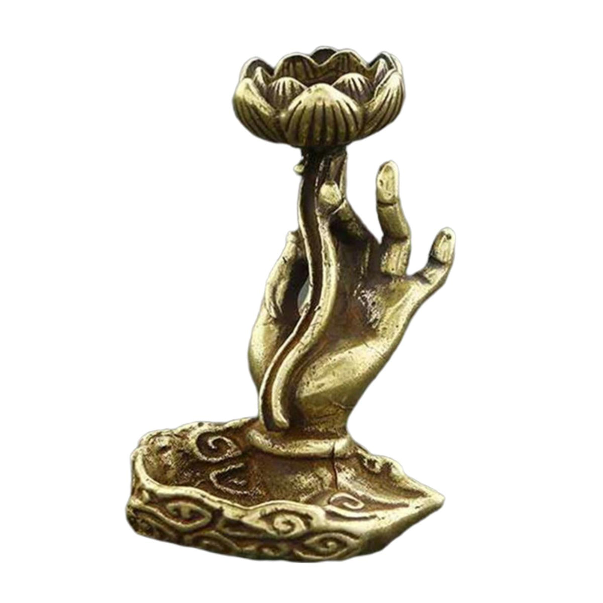 Maxbell Incense Burner Pure Copper Decorative Gifts Tea Ceremony Buddha for Desktop