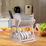 Maxbell Dish Drying Rack Dish filter Multifunctional for Countertop Beige