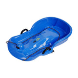 Maxbell Winter Snow Sled Toboggan Sledding Sleigh Holiday Skiing Kids Outdoor Sledge Blue