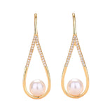 Maxbell Dangle Earrings Luxurious Geometric Exquisite for Mother Anniversary Aureate