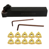 Max Maxb CNC Metal Lathe Turning Tools Holder Bit Set with Carbide Inserts