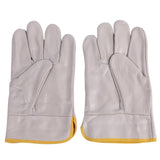 Max 25cm Cowhide Protective Gloves Labor Safety Hands Cover for Welding Beige