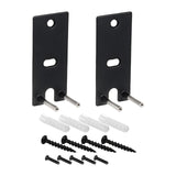 Maxbell 2Pcs Speaker Wall Mounts Universal Replacement Durable for Surround Speakers Black