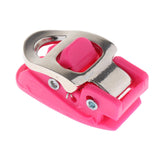 Maxbell Inline Roller Skate Spider Buckle Mounting for Skiing Ice Skates Accessories argent pink