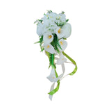 Maxbell bouquet Bridesmaid Bridal Holding Flower Silk Cloth for Ceremony Party