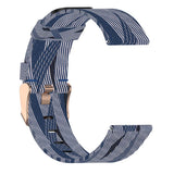 Maxbell Quick Release Replace Watch Band for Fitbit versa2/1/lite Blue+White