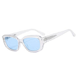 Maxbell Classic Sunglasses Comfortable Frame Unisex for Outdoor Biking Camping Clear Blue