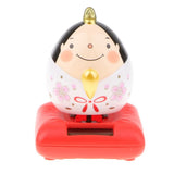 Maxbell Cute Solar Powered Swinging Praying Doll Bobbling Toy Auto Home Decor #B