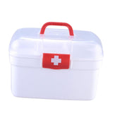 Maxbell Family First Aid Medical Box Container with Handle Portable for Car Family L