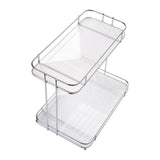 Maxbell Countertop Organizer Multipurpose 2 Tiers Specialty Plates Fruit Cakes Stand Argent
