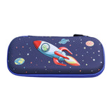 Maxbell Pen Pouch Box Desk Organizer Portable Pencil Case for Office Stationery Kids Rocket