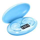 Maxbell Portable Mini Sleeping Earbuds with 500mAh Charging Case for Sleeping Travel Blue