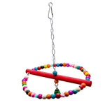 Maxbell Bird Chew Toy Parrot Hanging Climbing Swing Bridge Treats and Chews Toy