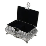 Maxbell Vintage Princess Flower Engraving Treasure Box Jewelry Storage Showcase L