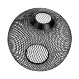 Maxbell Metal Pendant Lamp Shade Wrought Iron Wire Lampshade for Cafe Decoration Round