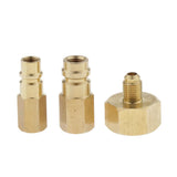 Max R-134a 1/4inch AC Low High Conversion Adapter Set High-quality for HVAC