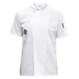 Maxbell Chef Jacket Short Sleeve Cooking Clothes Simple Chef Coat for Restaurant White XL
