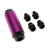 Maxbell 44mm Fuel Filter AN6/AN8 Interface Gasoline Filter  Purple
