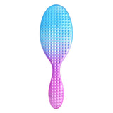 Maxbell Oval Rubber Paddle Brush Massage Cushioned Hairbrush Hair Detangler Comb Blue