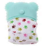 Maxbell 2Pcs Baby Teething Mitten Silicone Mitt Bite Training Glove Teether