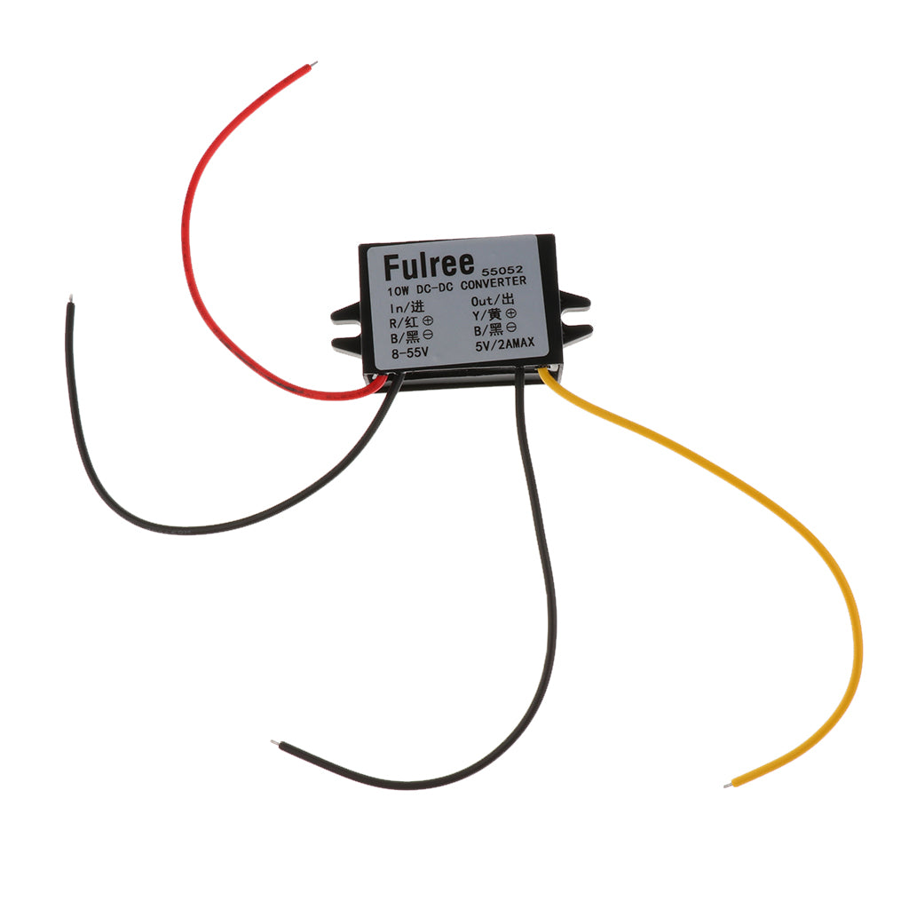Maxbell DC 24V 36V 48V to 5V 10W Converter Step Down Regulator Car LED Power Supply