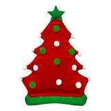 Maxbell Christmas Tree Hat Photo Props Adults Xmas Headgear for Masquerade Holiday Red