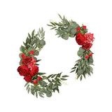 Maxbell 2x Wedding Arch Decorations Flowers Garlands Floral for Party Craft Art Home Red