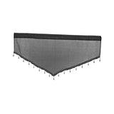 Maxbell Multipurpose Valance Breathable Short Curtain for Office Home Restaurant Black