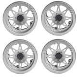 Max 4 Pack Heavy Aluminum 2.2inch Beadlock Wheel Hub for 1/10 RC Crawlers silver
