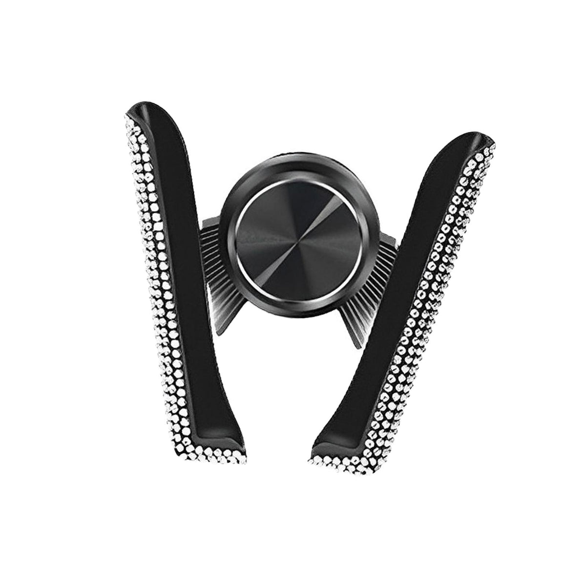 Maxbell Car Phone Holder Hands Free Rhinestone Interior Accessories for Vehicle White