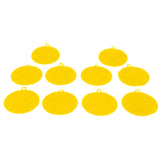 Max 10Pcs Silicone Scrubber Sponges Kitchen Scrub Brush Veggies Fruit yellow