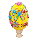 Maxbell Easter DIY Sequin Snow Polymer Clay Easter Eggs for Kids Holiday Gift Yellow