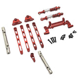 Maxbell Metal Shock Absorber Mount DIY RC Spare Parts for MN82 1:12 Scale RC Vehicle Red