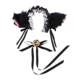 Max Cat Ears Headband Bell Choker Accessories Set for Cosplay Costume Black
