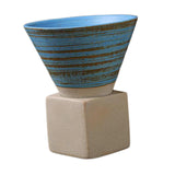 Maxbell Creative Coffee Mug Pottery Mug 150ml Mug for Restaurant Household Office Blue
