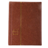 Max 120 Pieces 10 Page Coins Storage Album Money Collecting Holders Book Brown