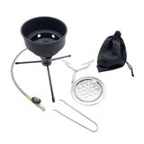 Maxbell Camping Gas Stove Picnic BBQ Charcoal Shisha Coal Burner for Flat Canister