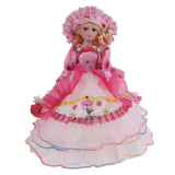 Max Vintage Elegant Victorian Porcelain Doll Splicing Doll 18inch Pink Dress