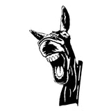 Maxbell Donkey Metal Art Handmade Metal Donkey Yard Art for Garden Courtyard Style A