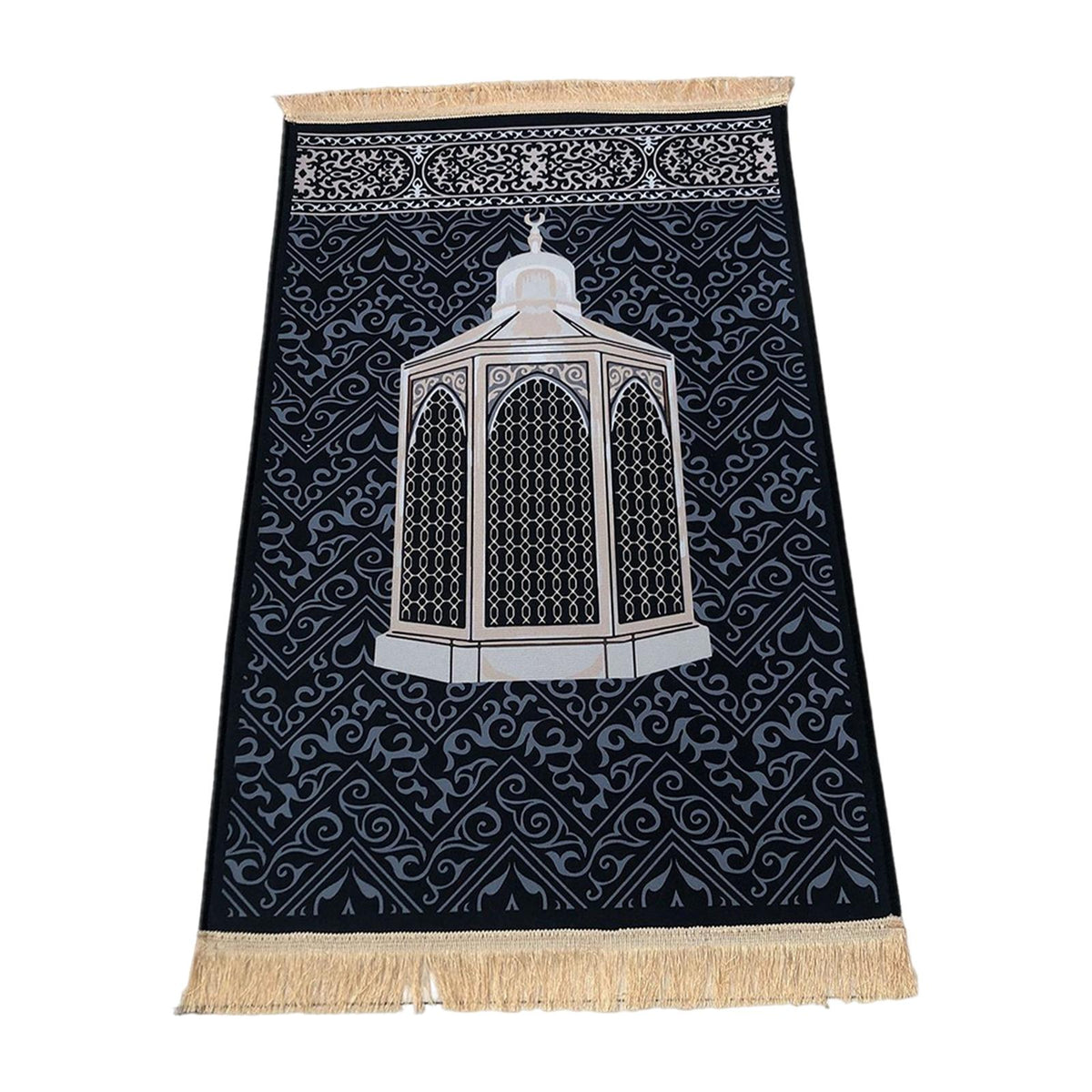 Maxbell Prayer Rug Thick Traditional Eid Ramadan Mat for Kids Men Women Ramadan Gift 70x110cm Castle