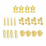 Maxbell Artificial Tropical Leaves for Home Decoration Jungle Birthday Theme Party 20 Mixed Leaves